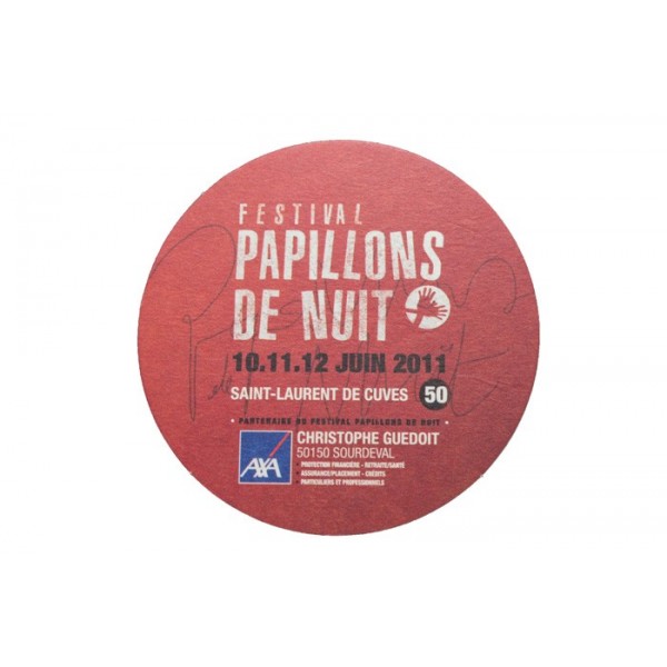 Sous bock carton rond