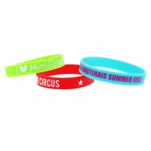 Bracelet silicone imprimé 1 couleur