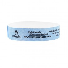 Bracelet Tyvek avec marquage une couleur - 19 mm