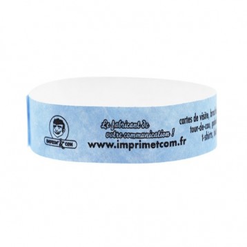 Bracelet Tyvek avec marquage une couleur - 25 mm