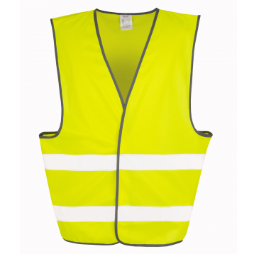 Gilet jaune de sécurité personnalisé ou publicitaire