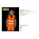 Gilet jaune de sécurité personnalisé ou publicitaire