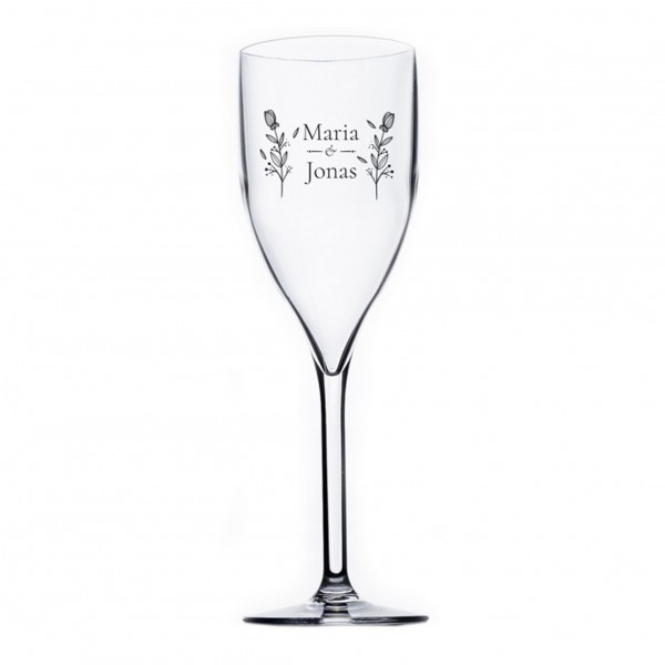 Flûte à champagne imprimée