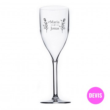 Flûte à champagne imprimée (sur devis)