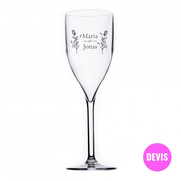 Flûte à champagne imprimée (sur devis)