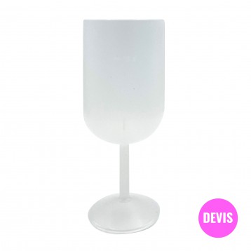 Verre à vin réutilisable vierge / empilable (sur devis)