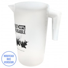 Carafe avec bec verseur 1,6L impression 1 couleur J+10 ouvrés